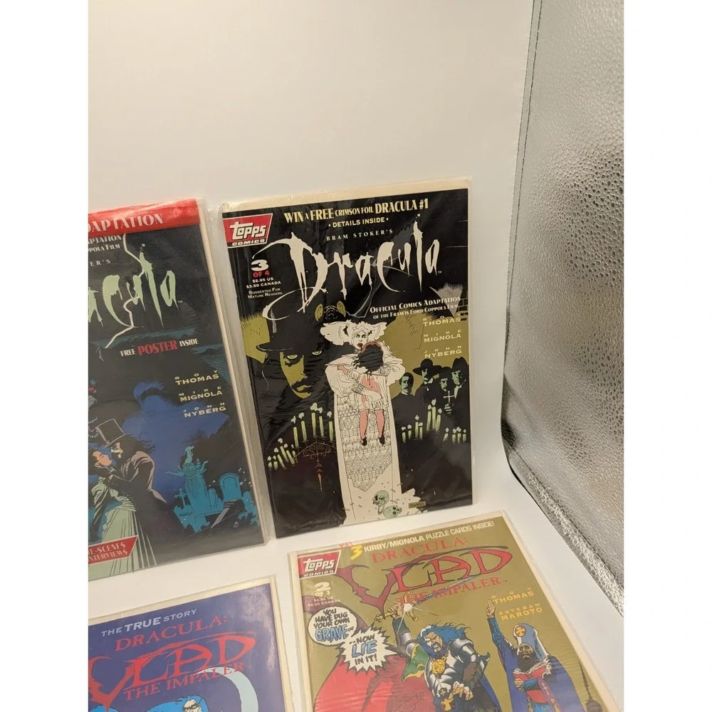 Bram Stoker's Dracula 1-4 And Vlad The Impaler 1-3 Topps Comic Complete